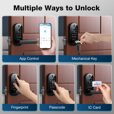 Fingerprint Bluetooth Electronic  Smart Lock for Front Door