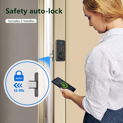 Smart Door Lock 5-in-1 Keyless Entry Door Lock