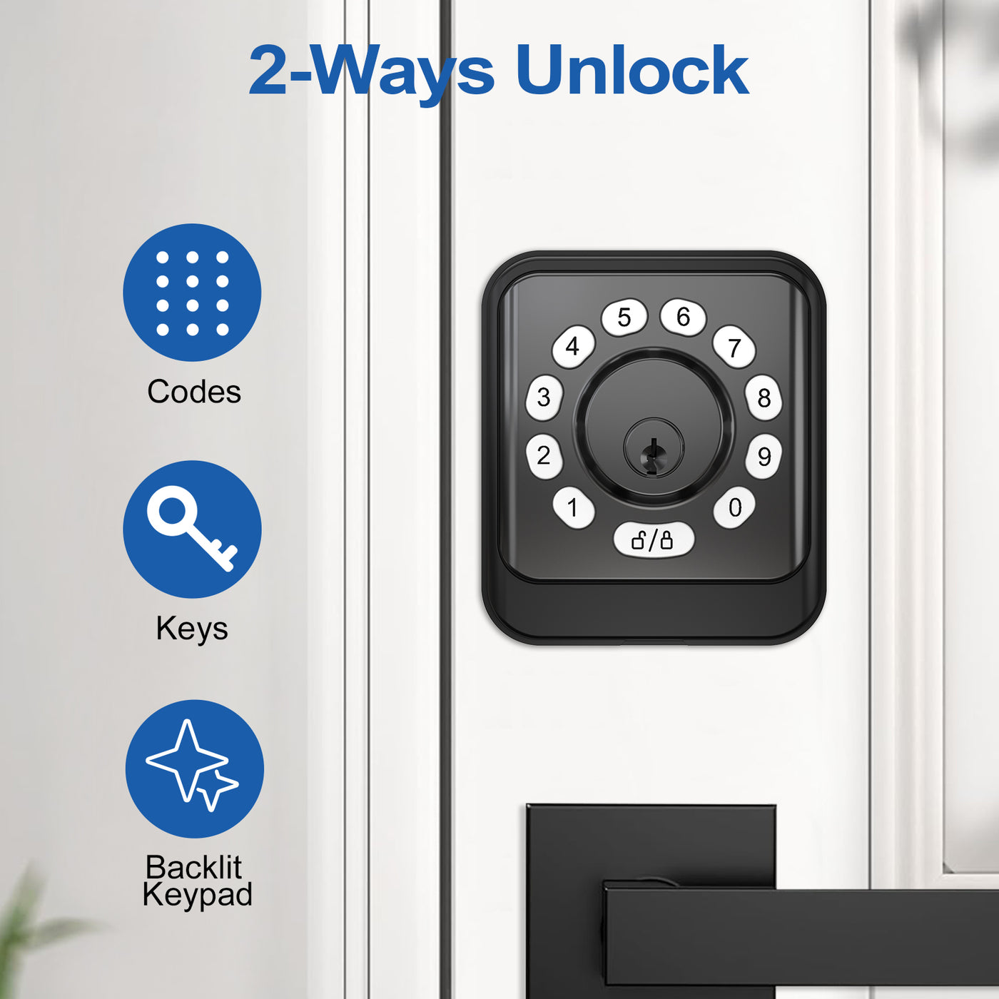 Single Cylinder Keyless Electronic Deadbolt Geonfino Smart Locks