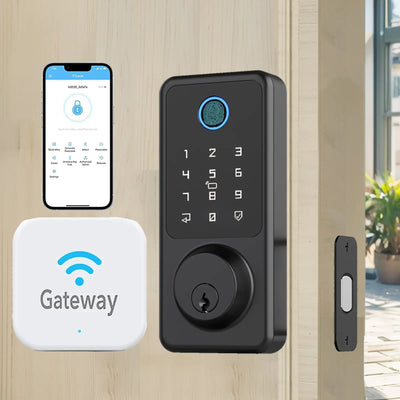 Smart Door Lock Set | Gateway Included Geonfino