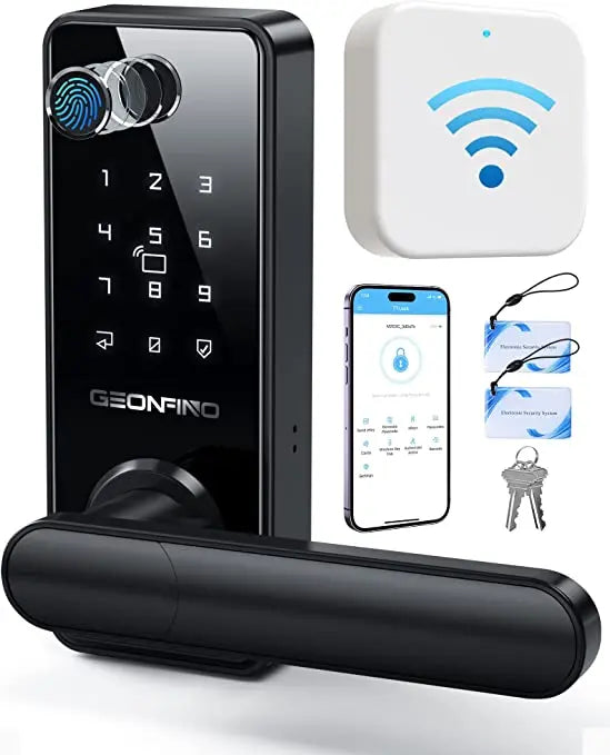 GEONFINO G4 Pro+G2 Smart Lock with WiFi Gateway Set - Geonfino